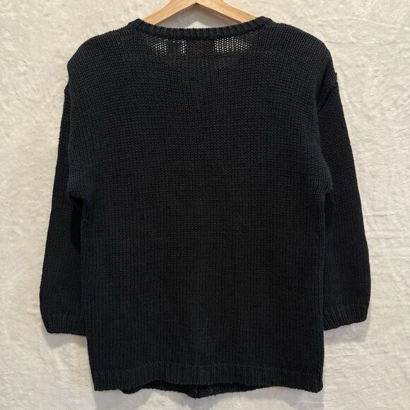 VTG 90s Cardigan Sweater JP Williams Wearable Art Patchwork Artsy Bright Funky L - Picture 6 of 12